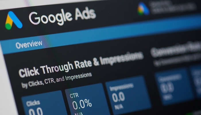 Screenshot of Google Ads analysis page