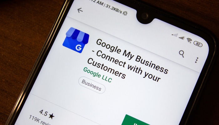 Screenshot of Google My Business on an Android smartphone
