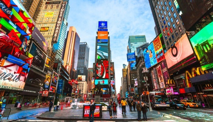 Times Square in New York City
