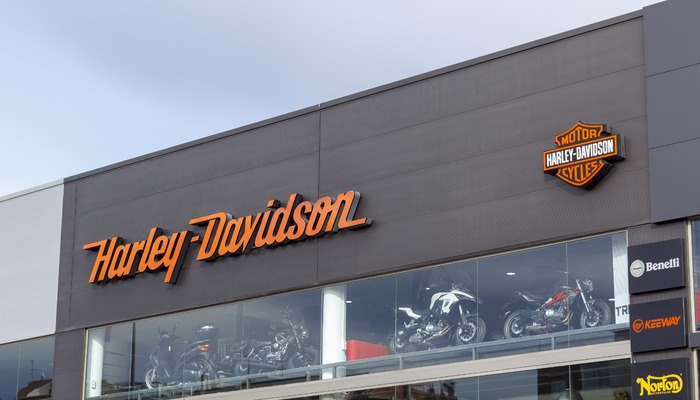 Exterior of a Harley-Davidson dealership in Spain