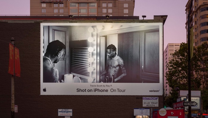 Shot on iPhone Apple marketing campaign billboard