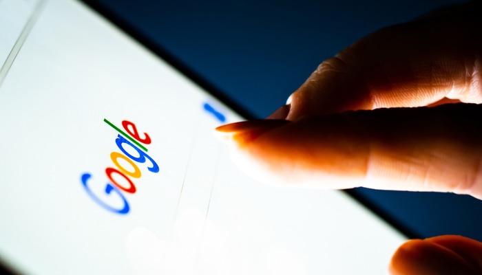 Person using Google on their smartphone