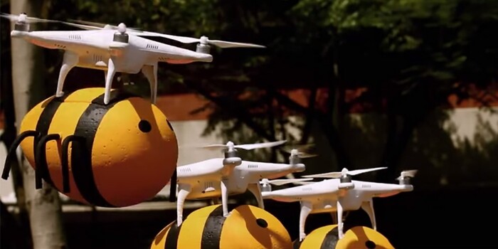 Taiwain Beers bee drone guerrilla marketing campaign